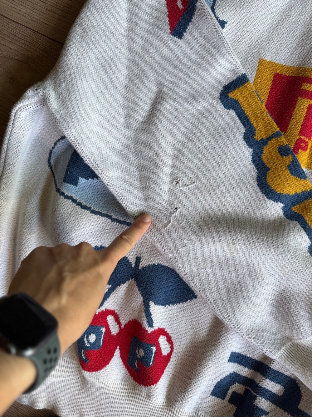 Pp studio pride and purpose Crewneck Sweater in Cream with Multicolor Logos - Picture 3 of 9